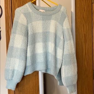 Lauren Conrad warm fuzzy sweater